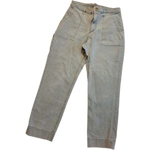 Old Navy Sky High Straight Norfolk Pine Adjustable Waist Size 8